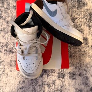 Nike Kids White and Brown Sneakers